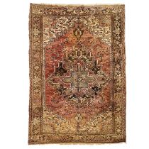 A Heriz carpet, North West Persia, late 20th century.
