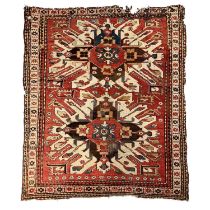 An 'Eagle' Kazak rug, South West Caucasus, circa 1900-1920.