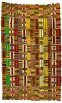 An Ashanti Kente cloth, Ghana, mid 20th century.