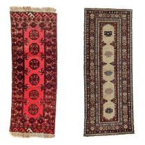 Two Afghan rugs, mid-late 20th century.