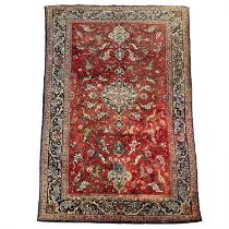 A Ghom rug, Persia, circa 1930-1940's.