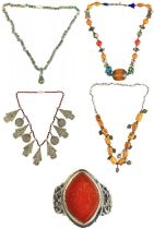 Moroccan Berber jewellery items.