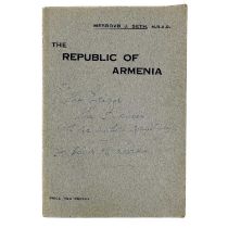 SETH, Mesrovb J. Lecture given in Calcutta 'The Republic of Armenia,'