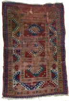 A Bordjalou Kazak rug, South West Caucasus, late 19th century.