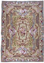 A French Aubusson needlepoint rug, late 20th century.