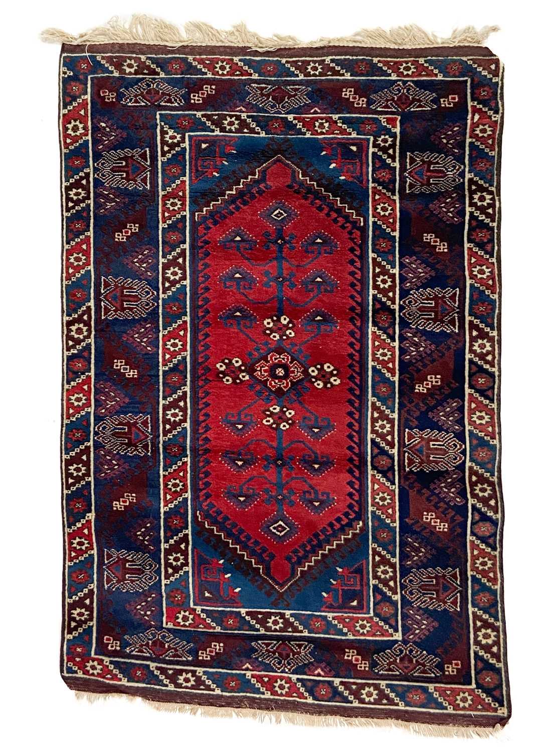 A Turkish Dosemealti rug, mid 20th century.