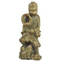 A Chinese carved soapstone figure, early 20th century.