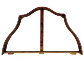 A 19th century French walnut half tester canopy.