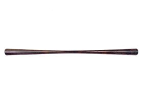 An unusual hardwood ceremonial staff or pounder.