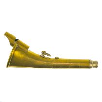 A brass Kohler type combined signal whistle horn.