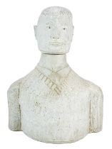 A studio pottery figure of a man.