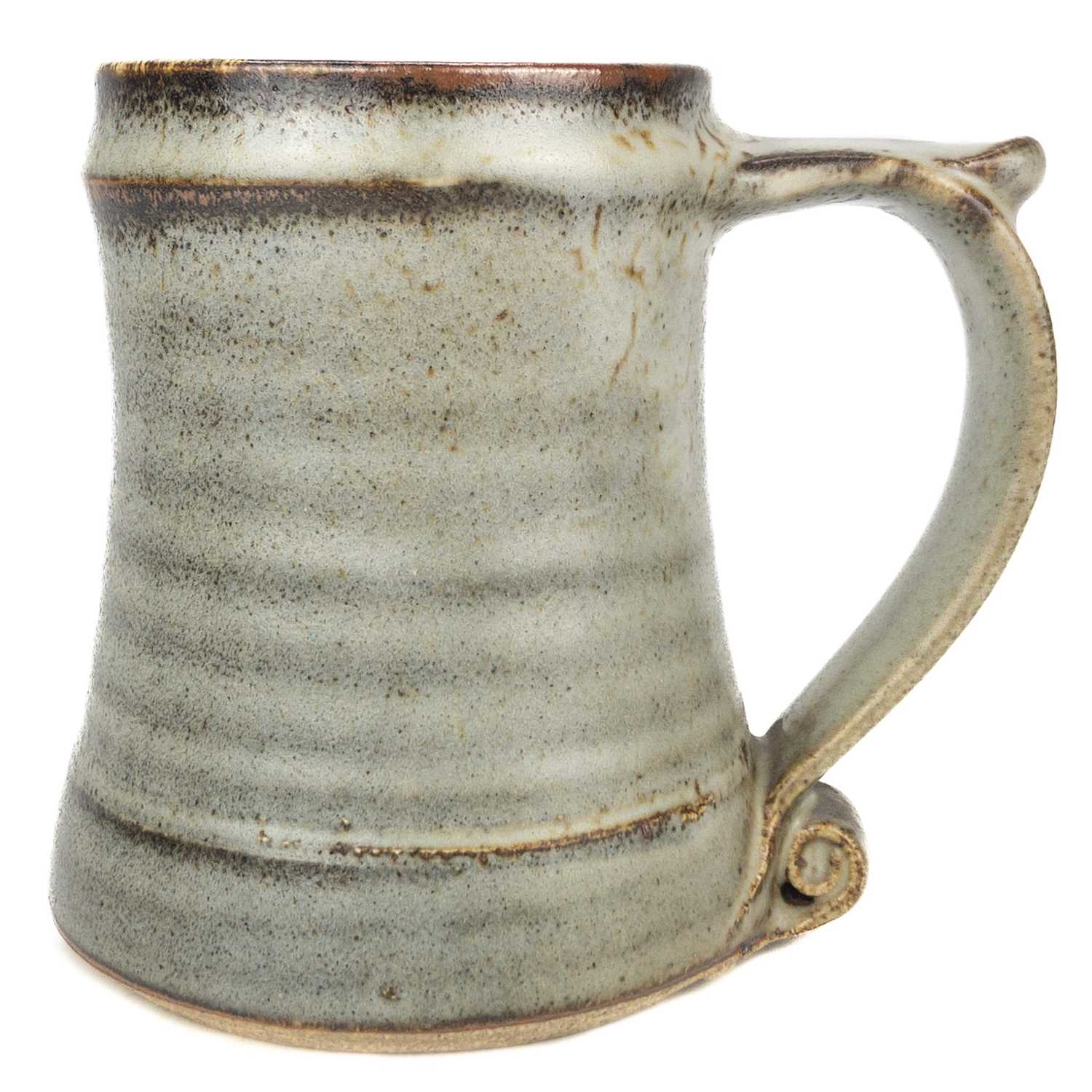 A Leach pottery standard ware mug or tankard. - Image 2 of 7