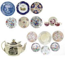 A collection of mixed English pottery and porcelain.