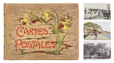 A Cartes Postales album of postcards Cornish, Devon, Windsor examples numbering 100+