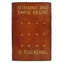 (Book binding) COCKERELL, Douglas. 'Bookbinding as a School Subject....Stage IV, Lettering and Simpl