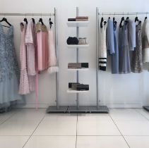 From the Knightsbridge atelier of the designer Jacques Azagury Four modular retailers shelf display