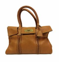 A Mulberry Bayswater tan leather handbag.