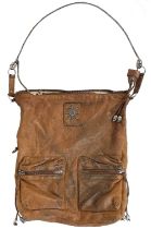 A Thomas Wylde tan leather shoulder bag.