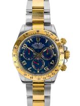 Rolex - A Rolex Cosmograph Daytona 18ct gold and steel gentleman's bracelet wristwatch, ref. 116523.