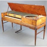 Muzio Clementi & Co, a George III 1805 square piano, contained in an inlaid mahogany case with