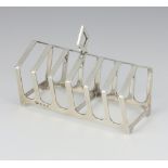 An Art Deco silver 7 bar toast rack Birmingham 1930, 11cm, 110 grams