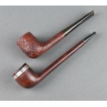 A Dunhill Tanshell (253) pipe together with a Dunhill Chestnut Liverpool pipe (having a damaged bowl