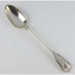 A George IV fiddle and shell pattern basting spoon London 1829, 190 grams