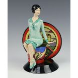 A Kevin Francis ceramic model of young Clarice Cliff by Andy Moss 24cm