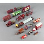 Two wooden scratch built models of fairground organs, 2 model steam lorries and 32 various other