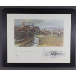 Charles Johnson Payne (Snaffles, 1884-1967) a limited edition coloured hunting print signed, "A