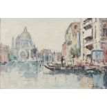 Victor Falies (1849-1907) oil on canvas signed, Grand Canal Venice 19cm x 29cm