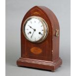 Philip Haas and Sons, a 19th Century 8 day striking clock with 13cm enamelled dial, Roman numerals