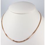 A 9ct yellow gold necklace, 40cm, 5.4 grams