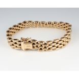 A 9ct yellow gold bracelet 20cm 19 grams