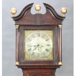 John Fletcher of Barnsley, an 18th Century 8 day striking longcase clock with 31cm silvered dial