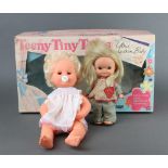 A Palitoy Teeny Tiny Tears doll boxed, together with a Goebel Hummel Trine doll