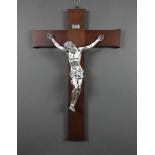 A contemporary Continental wooden crucifix 60cm h x 40cm w