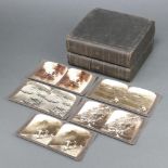 A collection of Underwood and Underwood stereoview slides of Japan ( vols 1 and 2 ) contained in a