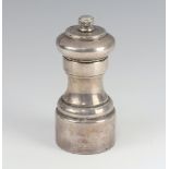 A silver pepper grinder London 1985