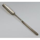 A George III silver marrow scoop (rubbed marks), 29 grams