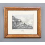 J F Dauthemare, two 19th Century monochrome prints "Returning From Market and 1 "The Village