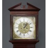 John Ruxton, Carrick Macross, an 18th Century 8 day striking longcase clock with 32 cm square gilt