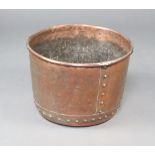 A 19th Century circular copper copper 34cm h x 48cm diam.