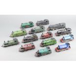 A C&R Wren tank engine, 6 Hornby tank engines, 3 Lima tank engines, a Mainline tank engine and 3