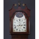 John Gibson of Edinburgh, an 18th Century 8 day striking longcase clock, the 30cm arched dial with