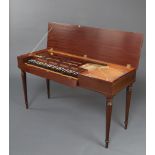 A John Morley Clavichord no.2504, keys are seized, contained in a mahogany case 78cm h x 139cm w x