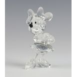 A Swarovski Crystal Disney Showcase figure of a standing Minnie Mouse 10cm x 5cm, boxed (no