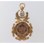 A 9ct yellow gold presentation school medallion 16 grams