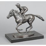 After David Cornel, a bronze figure "Champion Finish" study of Lester Piggott riding Nijinsky 20cm x