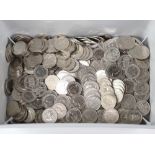 A quantity of polished shillings, mixed dates